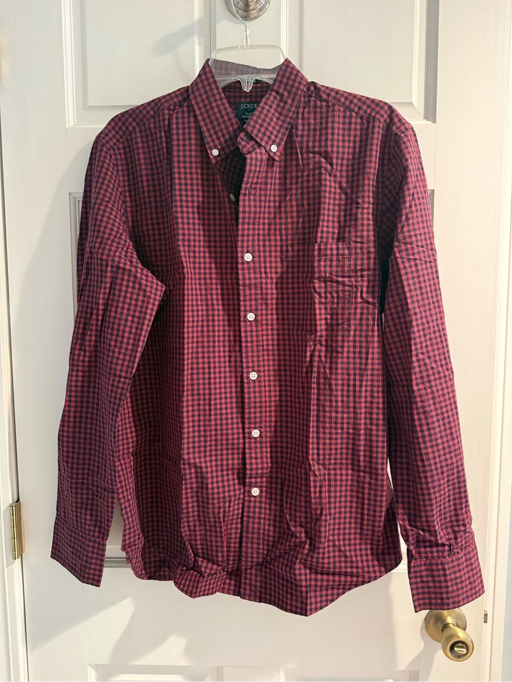 NWT J. Crew Gingham Flex Casual Shirt Size Medium